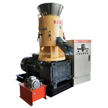 Pelletizador de madeira de matriz plana Pressione Biomassa Biomassa pequena moinho de madeira, produzindo preço da máquina para venda